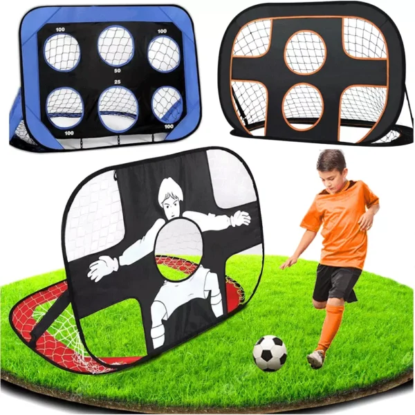 Football Training Net Soccer Kickback Target Goal Rebounder Net for Kids Teach